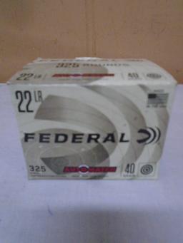 325 Round Box of Federal 22LR Rimfire Cartridges