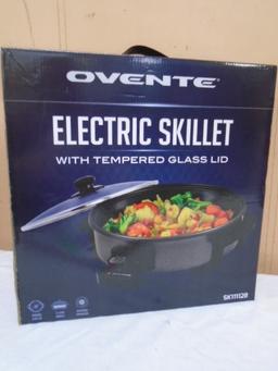 Ovente Round Non-Stick Electric Skillet