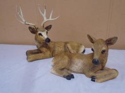 Buck and Doe Figurines