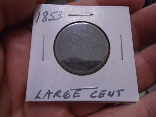 1853 Large Cent Piece