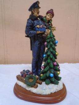 Vanmark Blue Hats of Bravery "A Star For The Tree" Policeman Figurine