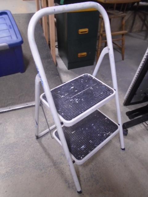 2 Step Steel Folding Step Stool