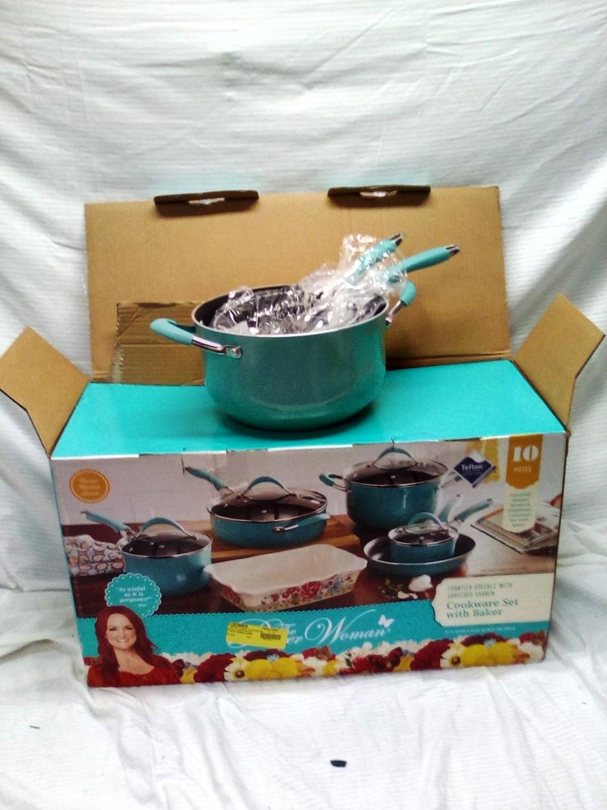 10pc Pioneer Woman cookware set