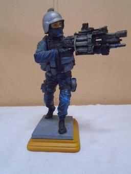 Vanmark Blue Hats of Bravery "Less Lethal" Policeman Figurine