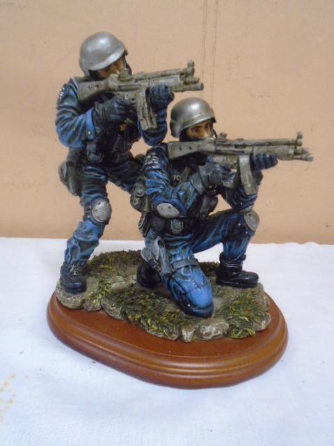 Vanmark Blue Hats of Bravery "Swat Squad" Policeman Figurine