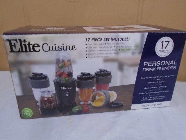 Elite Cuisine 17 Pc. Personal Drink Blender