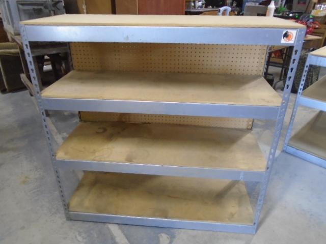 4 High Heavy Duty Steel/Wood Shelf Shelving Unit