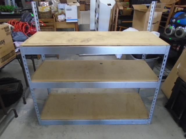 3 High Heavy Duty Steel/Wood Shelf Shelving Unit