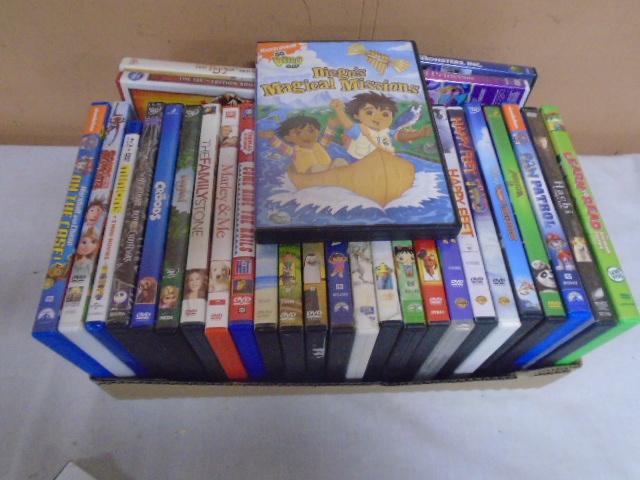 Large Group of Children's DVDs