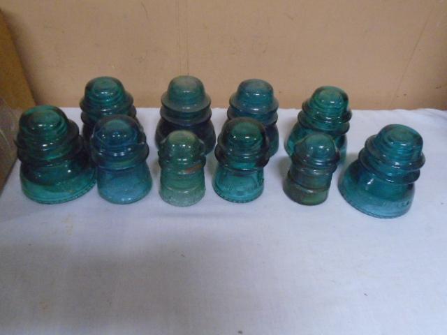 Group of Vintage Glass Insulators