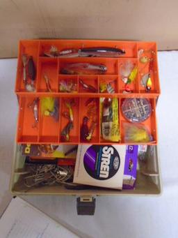 Flamneau Tackle Box Filled w/ Tackle & Lures