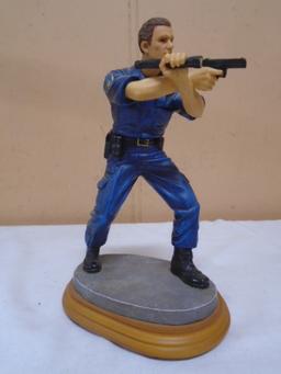 Vanmark Blue Hats of Bravery "A Shot In The Dark" Policeman Figurine