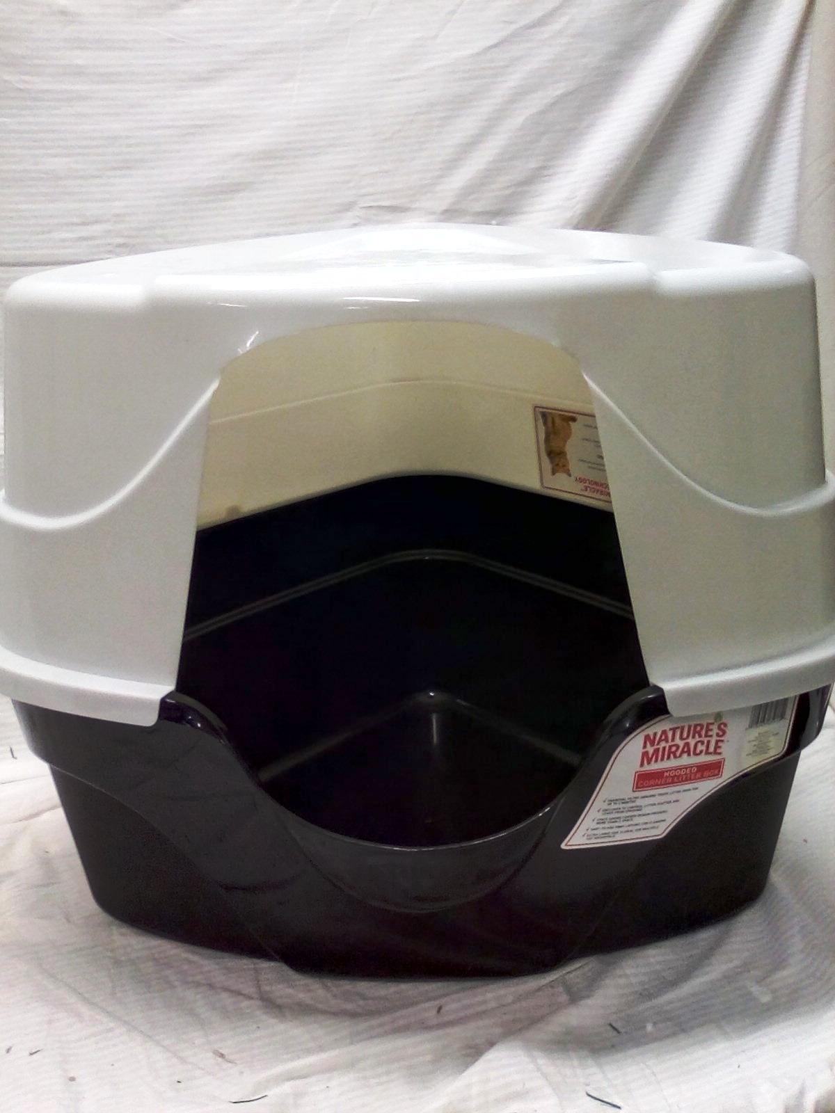 Nature's Miracle 2 Piece Hooded Corner Litter Box 26"x23"x20"