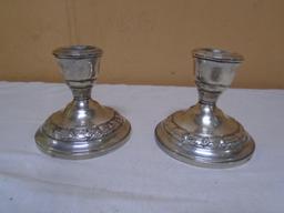 Set of Weighted Sterling Silver Candle Holders
