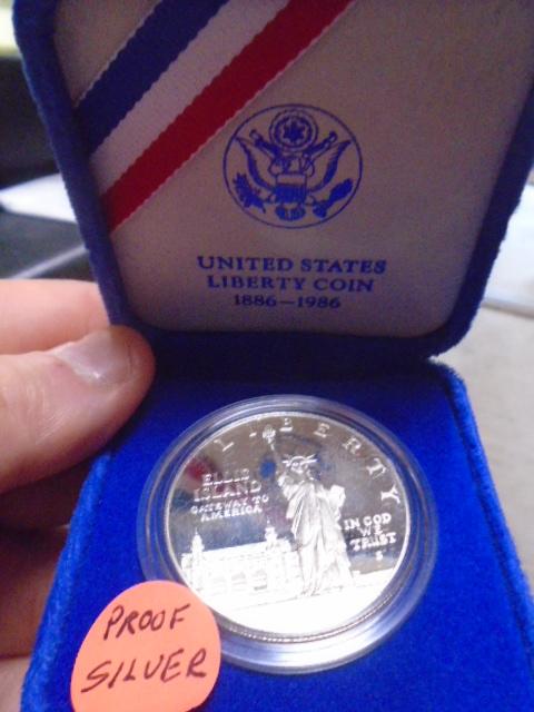 1986 Ellis Island Silver Proof Dollar