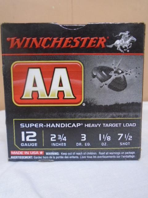25 Round Box of Winchester AA 12 Ga. Shotgun Shells