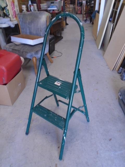 2 High Folding Steel Step Stool