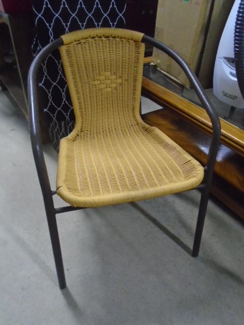 Metal Frame All Weather Wicker Chair