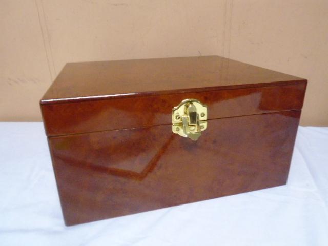 Beautiful Burl Wood Keepsake Box