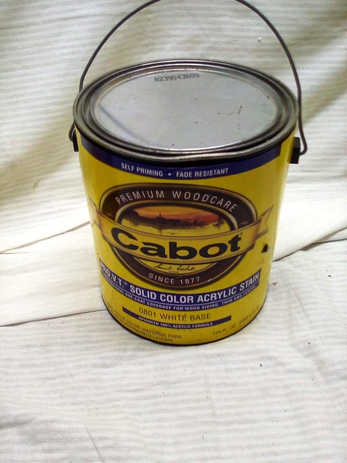 Cabot Pro VT Solid Color Acrylic Stain 0801 White Base
