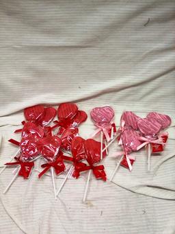 Qty. 16 Chocolate Hearts on a Stick
