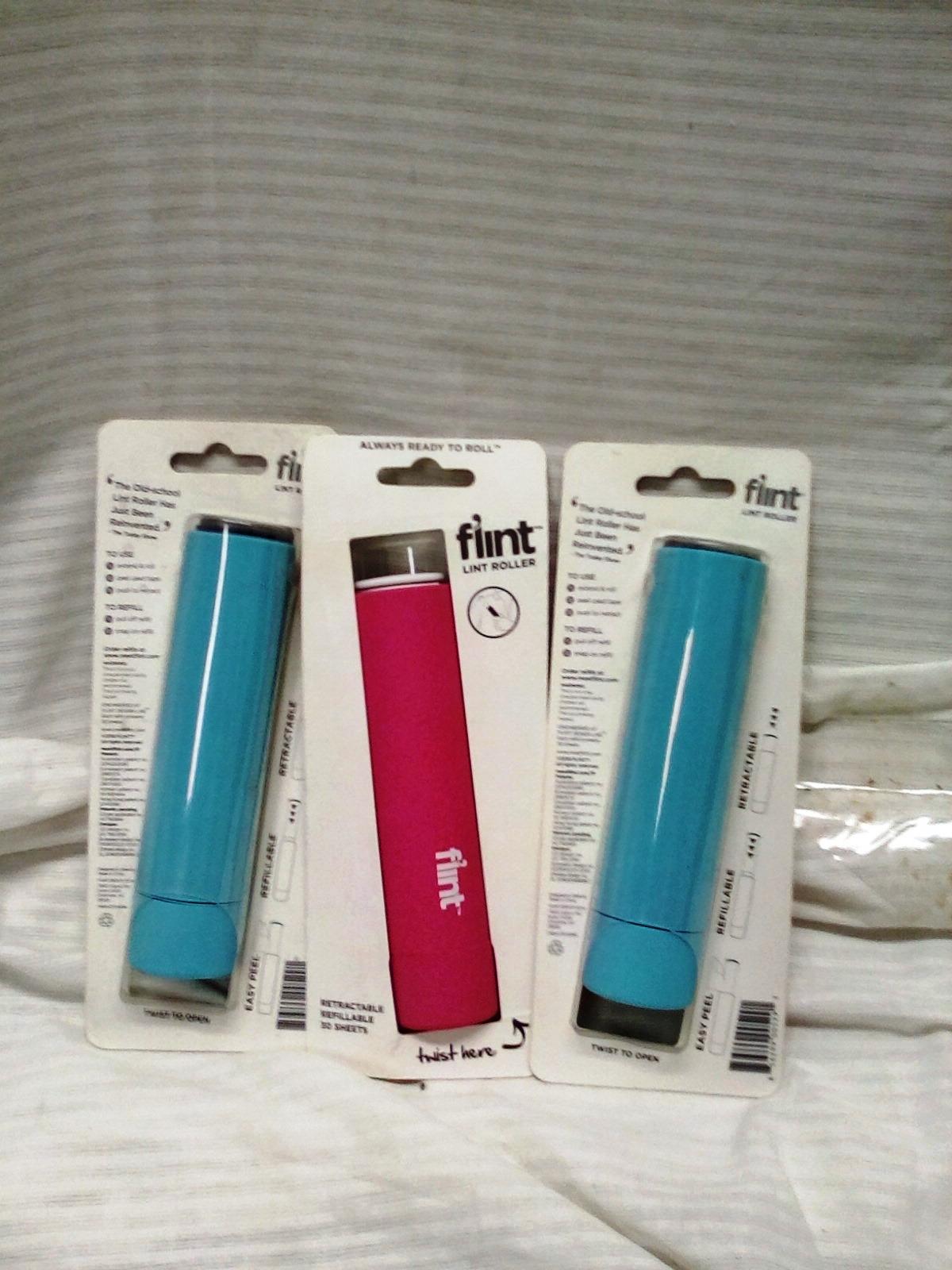 Qty. 3 Flint Lint Rollers New In Package