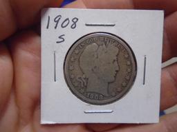1908 S-Mint Barber Half Dollar