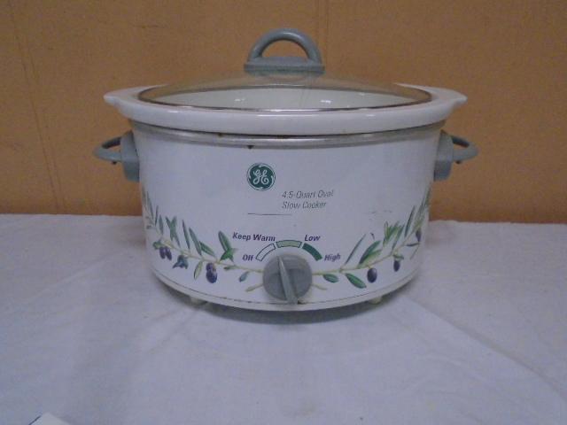 GE 4.5 Quart Oval Slow Cooker