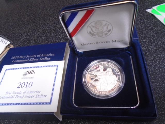 U.S.Mint 2010 Boy Scouts of America Centennial Silver Dollar