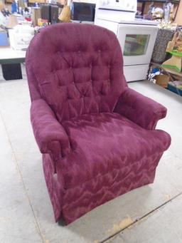 Broyhill BurgundySwivel Rocker