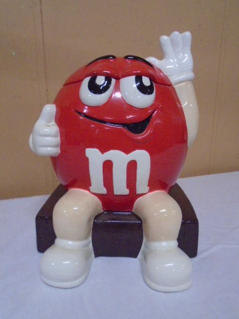 Red M&M Candy/Cookie Jar