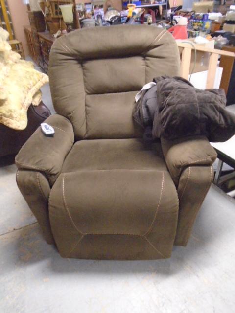 Like New Chocolate Brown Power Lift Chair-See Pic # 2