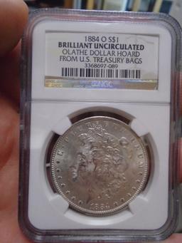 1884 O-Mint Morgan Silver Dollar