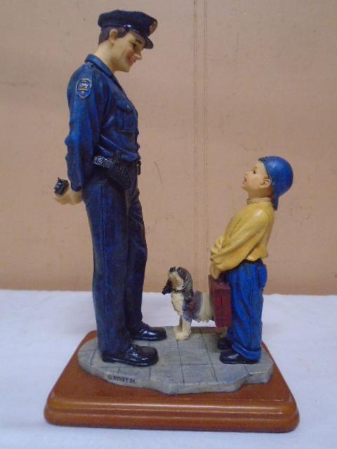 Vanmark Blue Hats of Bravery "I Want To Be Like You" Policeman Figurine