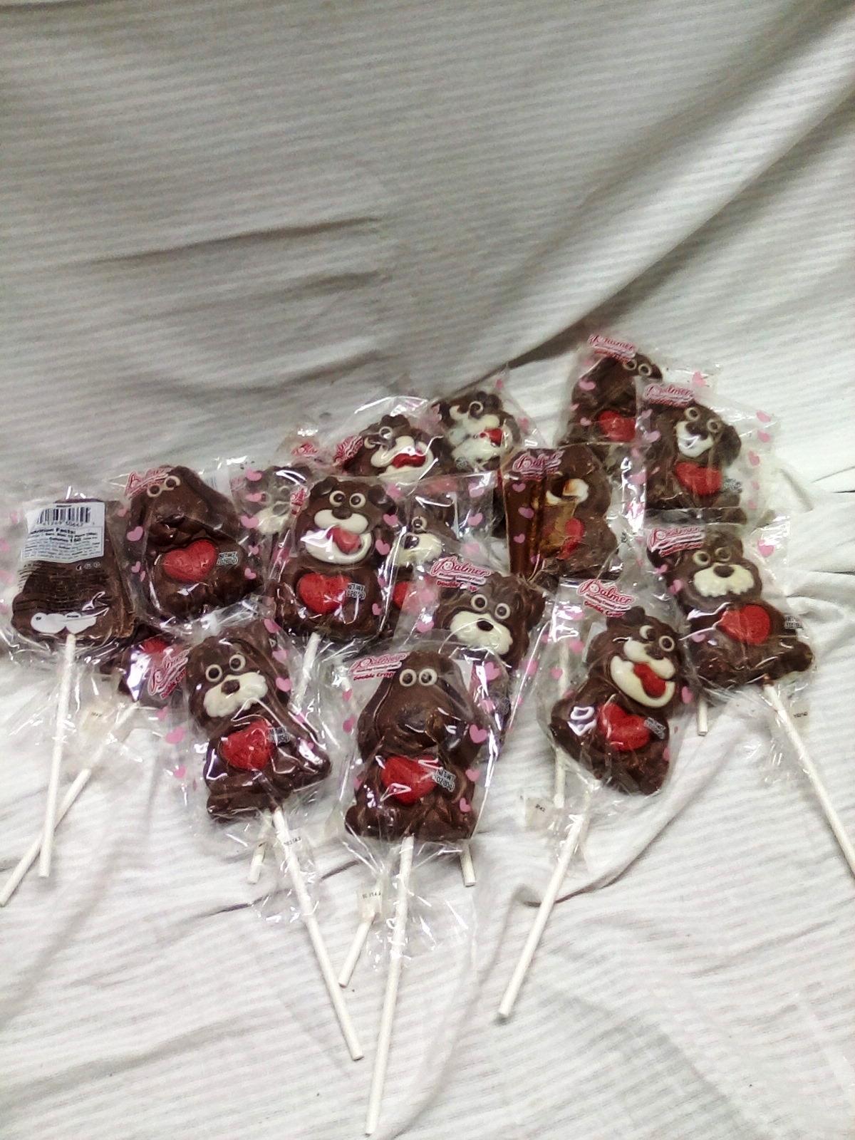 Qty. 17 Chocolate Animals on  A Stick