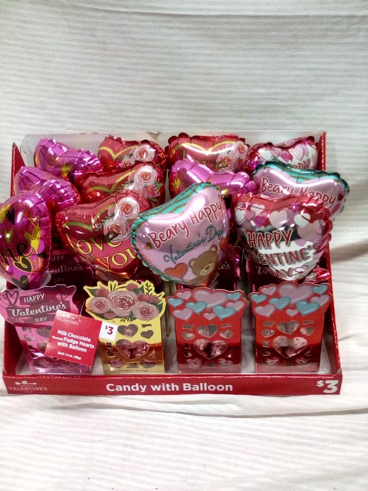 Qty. 12 Mini Boxes of Candies with Balloons