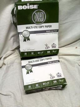 Qty. 2 Boise, X-9, Multi-use Copy Paper, 500 Sheets Per Pack