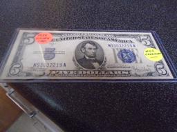 1934 5 Dollar Silver Certificate