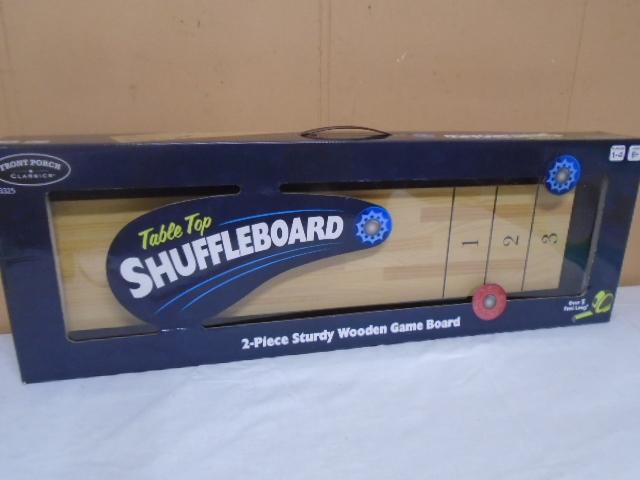 2 Pc. Wooden Table Top Shuffleboard Game