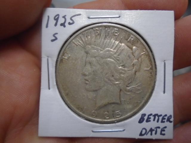 1925 S-Mint Silver Peace Dollar