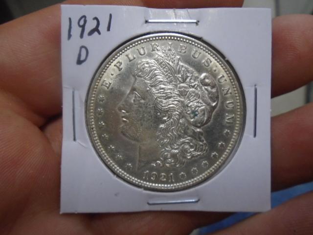 1921 D-Mint Morgan Silver Dollar