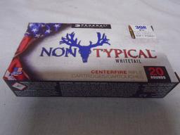 20 Round Box of Federal 308win Centerfire Rifle Cartridges