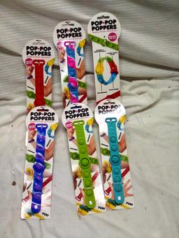 Qty. 6 Pop-Pop Poppers Wrist Bands