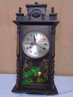 Centurion 35 Day Wind-Up Wood Case Clock