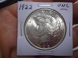 1922 Silver Peace Dollar