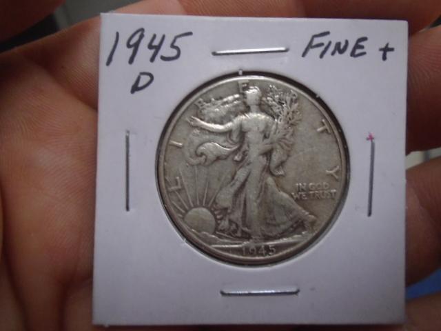 1945 D-Mint Walking Liberty Half Dollar