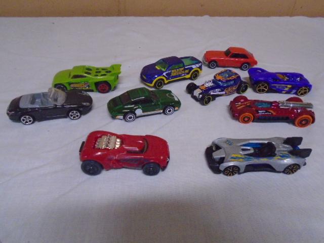 Group of 10 Assorted Hotwheels Cars