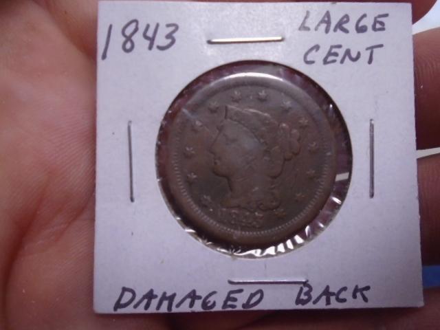 1843 Large Cent Piece