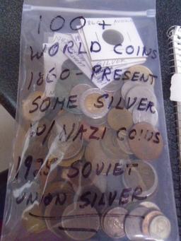 100+ Foreign Coins