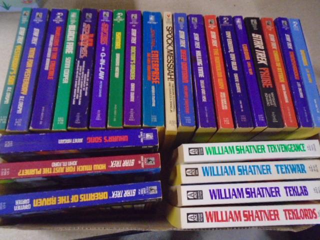 Large Group of Star Trek Soft Back Books